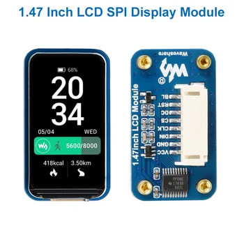 1.47 Collu LCD Displeja Modulis ST7789V3 Vadītāja SPI Interfeisu 172x320 IPS Ekrānu attiecībā uz Arduino STM32 Aveņu Pi 4 3 Nulles Pico