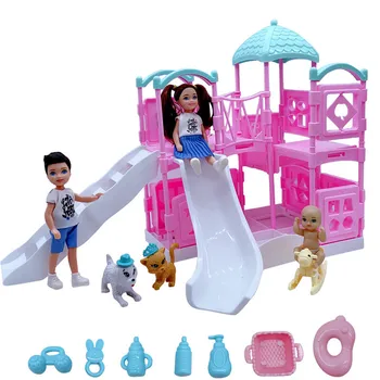 5Inches Princese Cute Lelle Mini Lelle Bērnu Ģimenes Spēlēt Meitene Zēns Dāvanu Slaidu Rotaļlietas Aksesuāri Barbie Spēles Dzimšanas dienas Dāvana